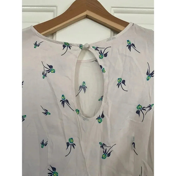 Free People White 100% Rayon Keyhole A-Line Dress Size 0 - Picture 7 of 7